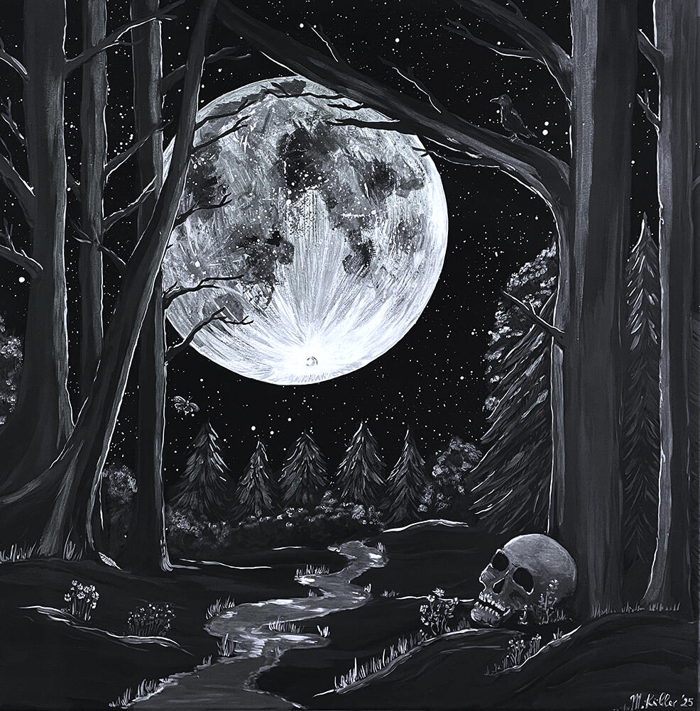 "The Path" - 80 x 80 cm (Acryl auf Leinwand)